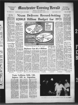 Nixon Delivers Record $200.8 Billion Budg 1971