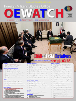 IRAN-RUSSIA Relations SPECIAL ESSAY:See Pg