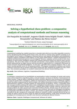 Solving a Hypothetical Chess Problem: a Comparative Analysis of Computational Methods and Human Reasoning