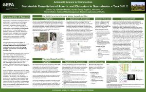 Sustainable Remediation of Arsenic and Chromium in Groundwater