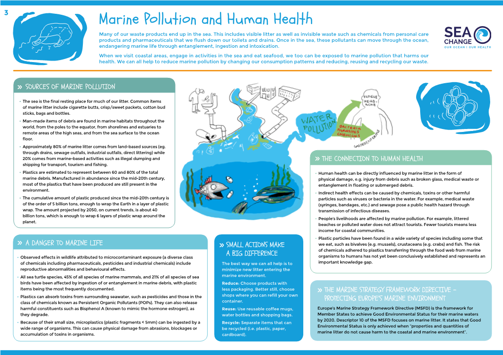 Marine Pollution and Human Health Many of Our Waste Products End up in the Sea