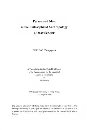 Person and Man in the Philosophical Anthropology of Max Scheler