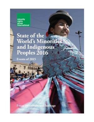 State of the World's Minorities and Indigenous Peoples 2016