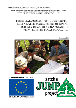 The Social and Economic Context for Sustainable Management of Juniper Forests in South Kyrgyzstan: the View from the Local Population