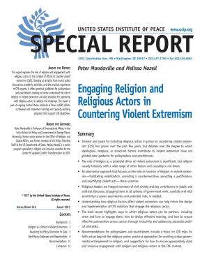 Engaging Religion and Religious Actors in Countering Violent