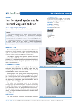 Hair Torniquet Syndrome