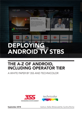 Deploying Android Tv Stbs