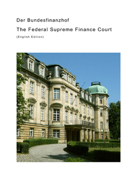 The Federal Supreme Finance Court