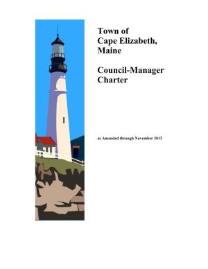 Town of Cape Elizabeth, Maine Council-Manager Charter
