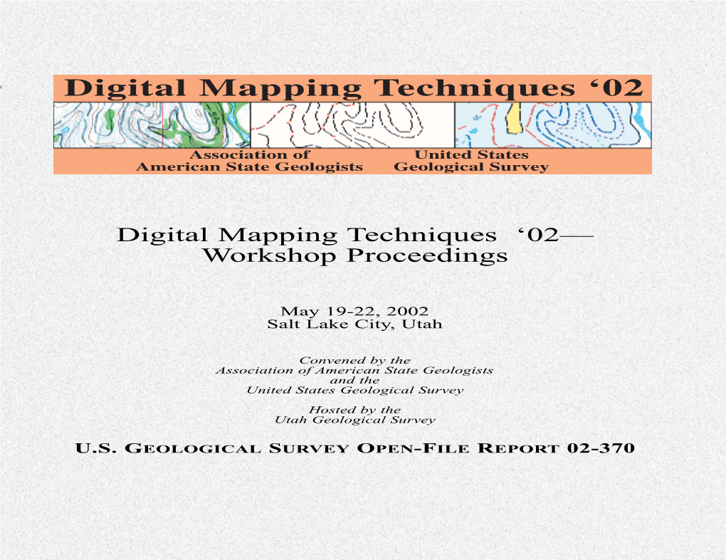 Digital Mapping Techniques ‘02— Workshop Proceedings