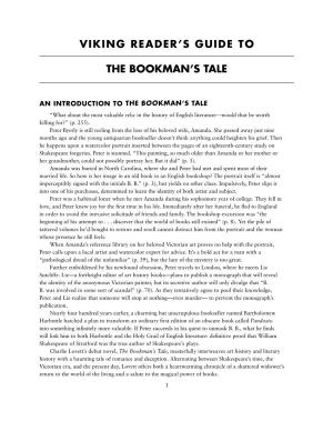 VIKING READER's GUIDE to the Bookman's Tale