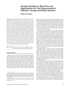 Breeding and Genetic Resources of Five-Needle Pines: Growth, Adaptability