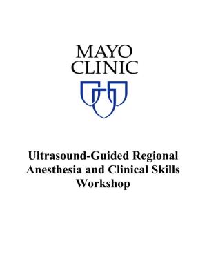 Ultrasound-Guided Regional Anesthesia and Clinical Skills Workshop