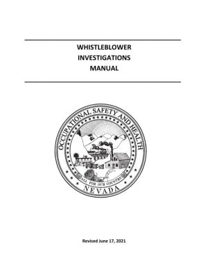 Whistleblower Investigations Manual ______
