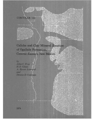 Caliche and Clay Mineral Zonation of Ogallala Formation, Central-Eastern New Mexico
