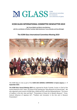 Icom Glass International Committee Newsletter 2019