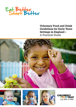 Voluntary Food and Drink Guidelines for Early Years Settings in England – a Practical Guide Eat Better, Start Better: Acknowledgements