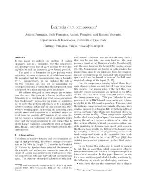 Bicriteria Data Compression∗