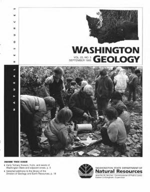 Washington Geology, V. 23, No. 3, September 1995