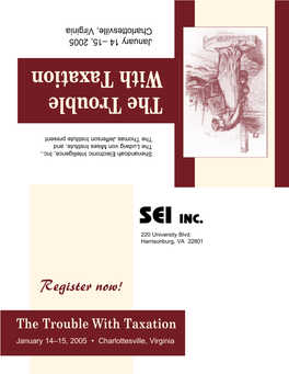 The Trouble with Taxation with Trouble The