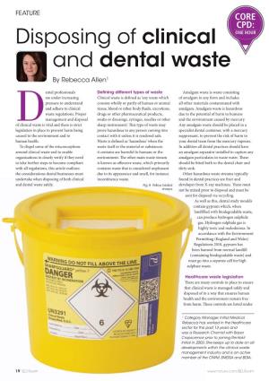 Disposing of Clinical and Dental Waste