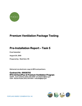Premium Ventilation Package Testing