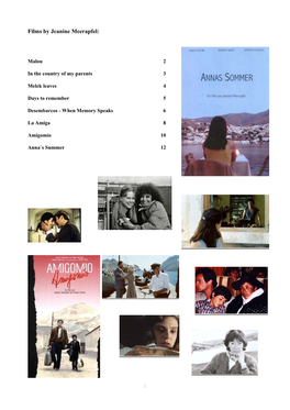 Films by Jeanine Meerapfel