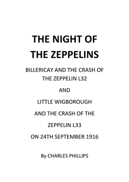 Zeppelin Crash at Billericay in September 1916