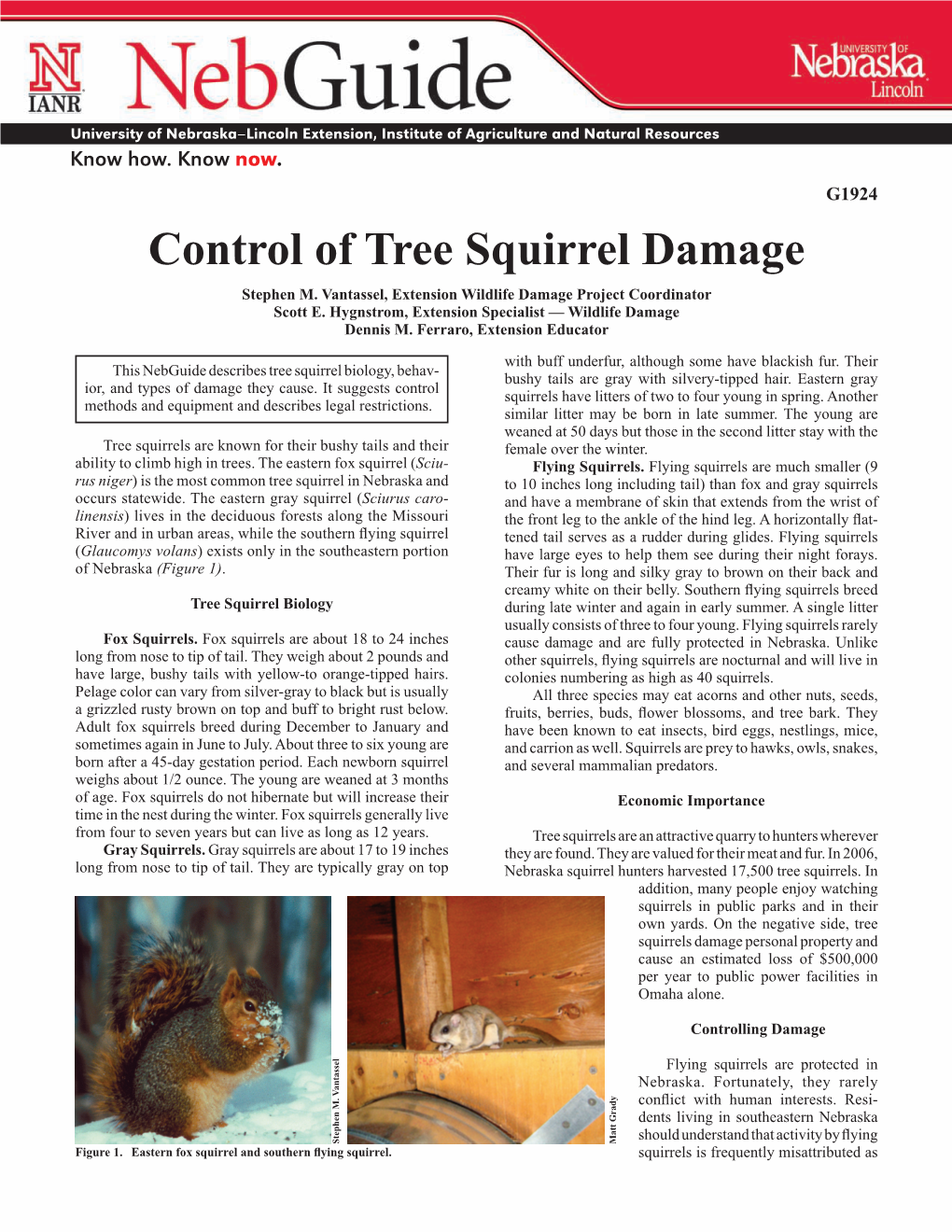 Control of Tree Squirrel Damage Stephen M