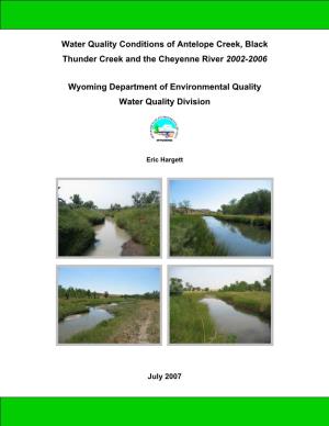 Cheyenne River Assessment Report FINAL July2007