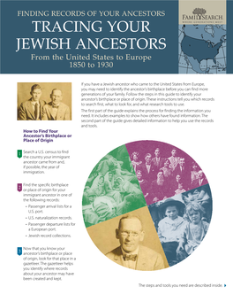 Finding Your Jewish Ancestors