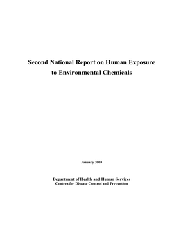 Second National Report on Human Exposure to Environmental Chemicals