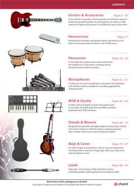 Guitars & Accessories Percussion Harmonicas Microphones MIDI