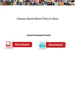 Champs Sports Return Policy in Store