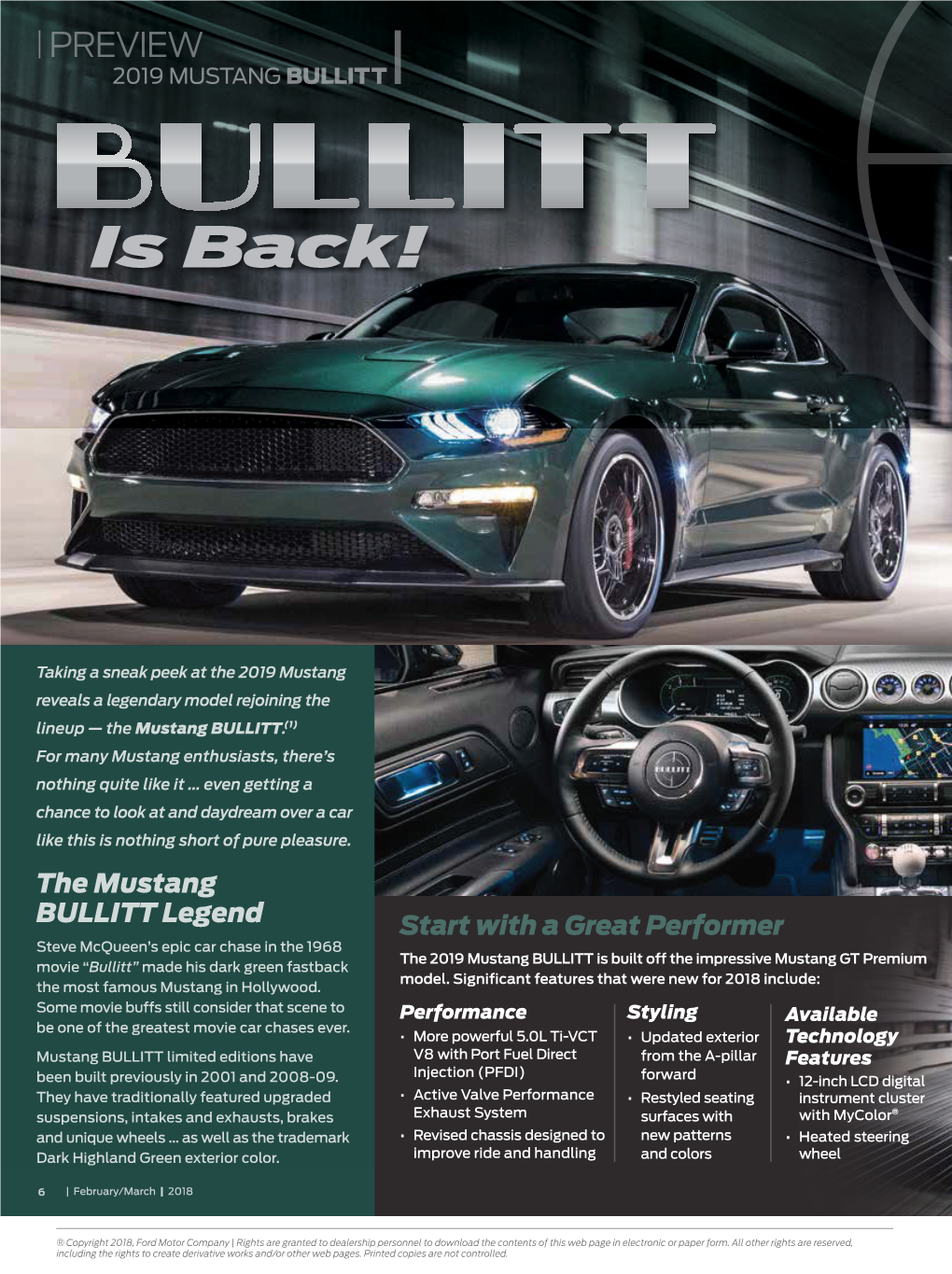 2019 Mustang Bullitt