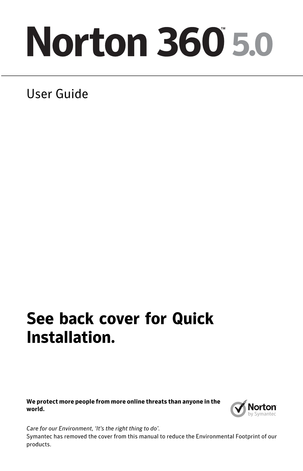 Norton 360 User Guide on the CD Or the USB Drive in PDF Format