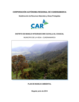 Corporación Autónoma Regional De Cundinamarca