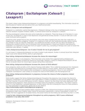 Citalopram/Escitalopram (Celexa/Lexapro
