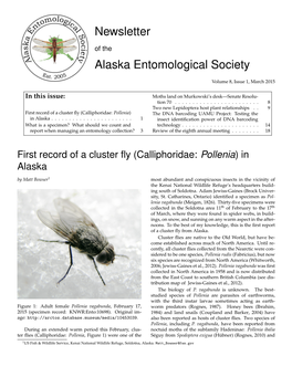 Newsletter Alaska Entomological Society