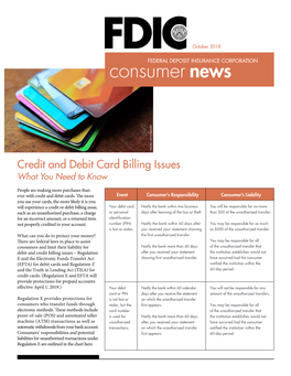 FDIC Consumer News October 2018