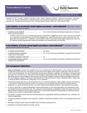 CDHO Factsheet Gonorrhea