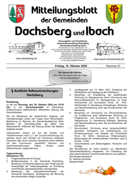 Dachsberg Undibach