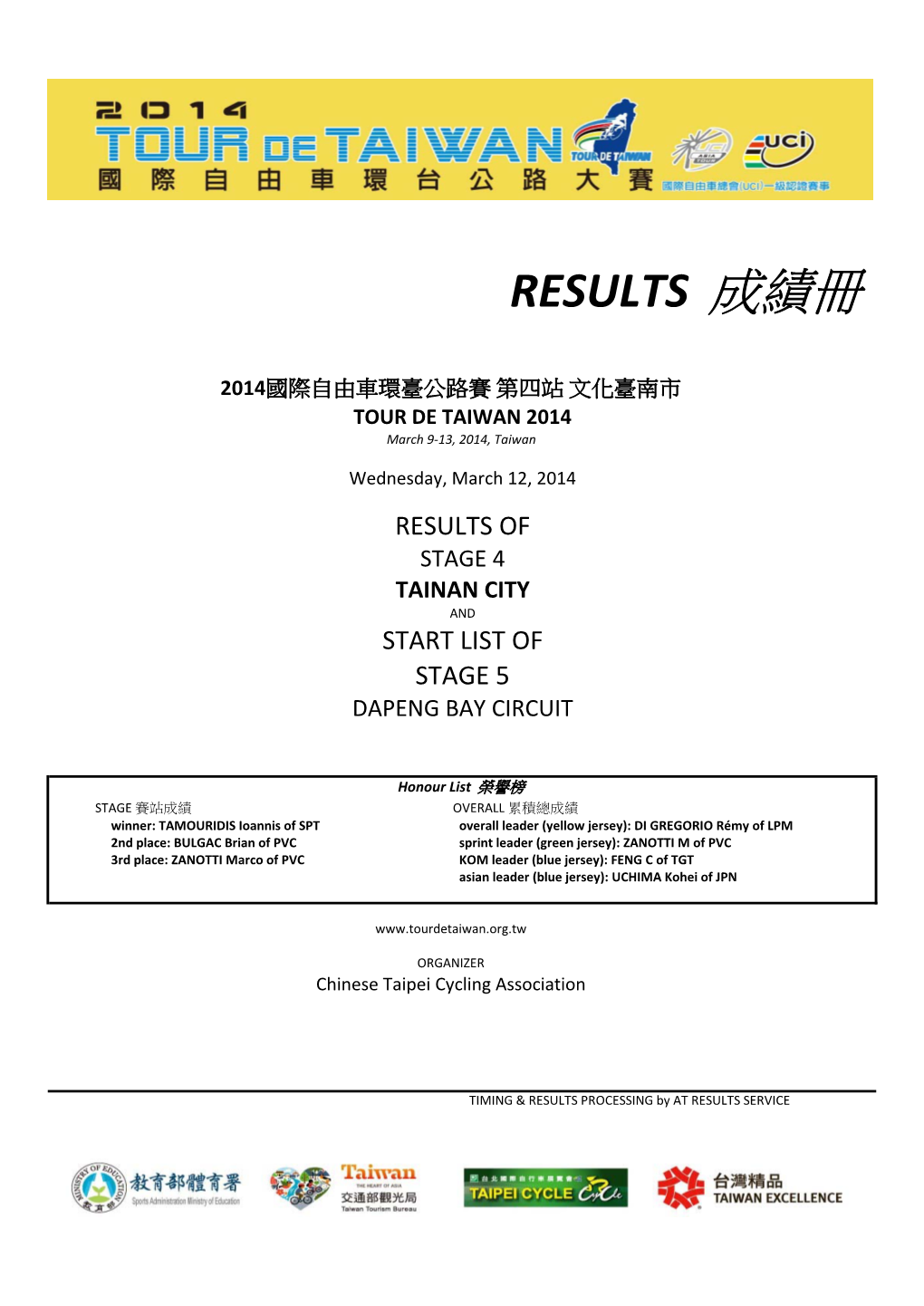 Tdt2014 Results Stage
