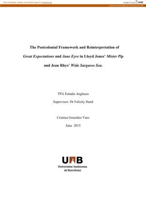 The Postcolonial Framework and Reinterpretation of Great