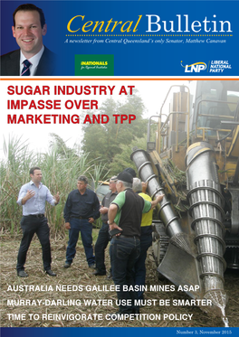 Sugar Industry at Impasse Over Marketing and Tpp