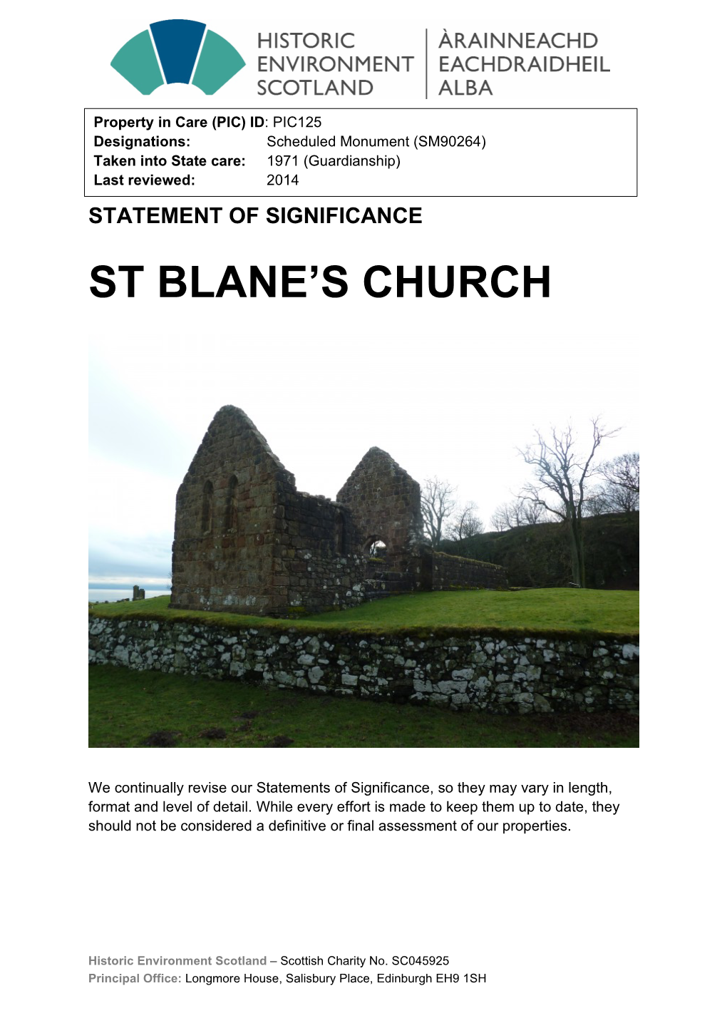 St Blane's Church