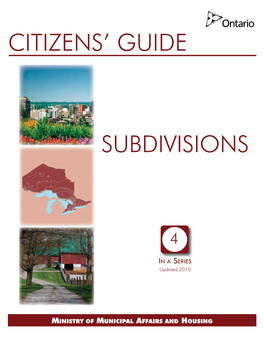 Citizen's Guide to Subdivision