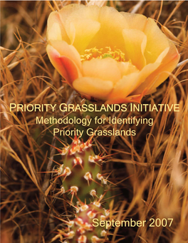 PRIORITY GRASSLANDS INITIATIVE Methodology for Identifying Priority Grasslands