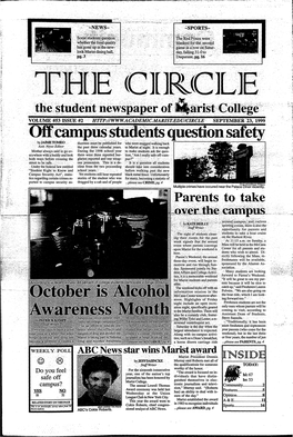 Off Campus Students Question Safety October Is Alcohol Awareness Month