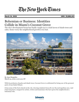 Bohemian Or Business: Identities Collide in Miami's Coconut Grove